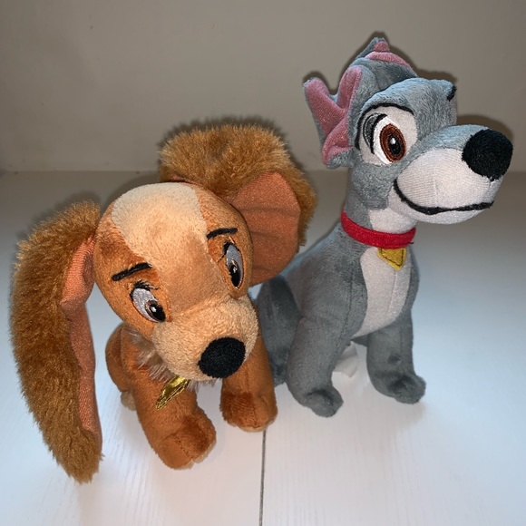 lady and the tramp plush dolls